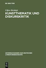 Kunstthematik und Diskurskritik