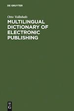 Multilingual Dictionary of Electronic Publishing