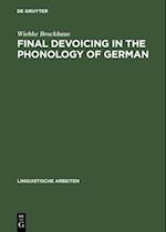 Final Devoicing in the Phonology of German