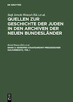 Geheimes Staatsarchiv Preußischer Kulturbesitz, Teil I