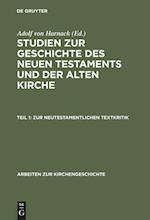 Zur neutestamentlichen Textkritik