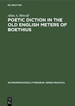 Poetic diction in the Old English meters of Boethius
