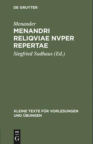 Menandri reliqviae nvper repertae