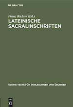 Lateinische Sacralinschriften