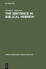 The Sentence in Biblical Hebrew