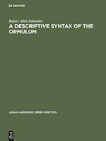 A descriptive syntax of the Ormulum