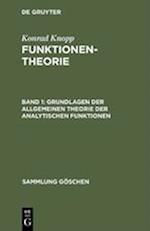 Grundlagen Der Allgemeinen Theorie Der Analytischen Funktionen