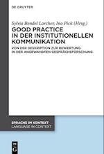 Good Practice in Der Institutionellen Kommunikation