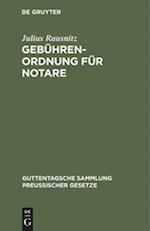 Gebührenordnung für Notare