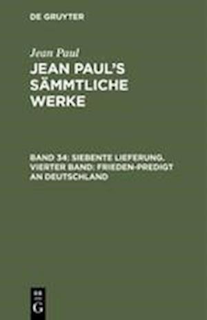 Jean Paul's Sämmtliche Werke, Band 34, Siebente Lieferung. Vierter Band