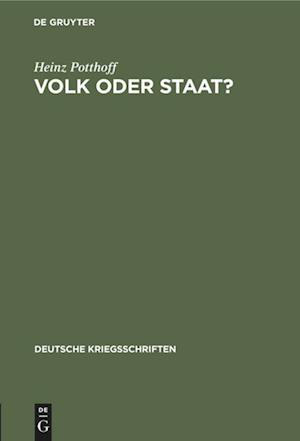 Volk oder Staat?