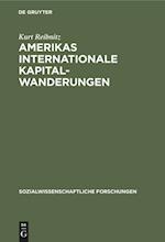 Amerikas internationale Kapitalwanderungen