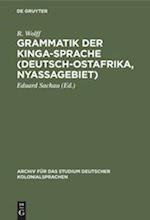 Grammatik der Kinga-Sprache (Deutsch-Ostafrika, Nyassagebiet)