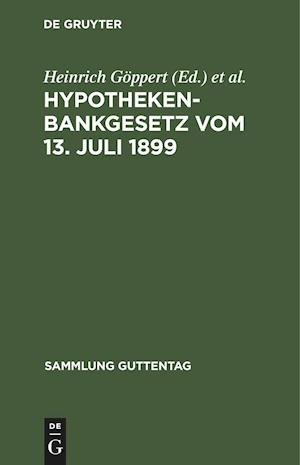 Hypothekenbankgesetz vom 13. Juli 1899