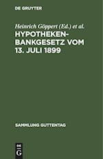 Hypothekenbankgesetz vom 13. Juli 1899