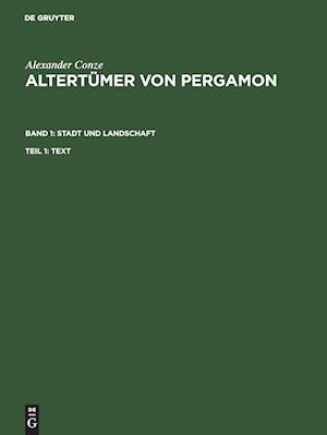 Altertümer von Pergamon BD1 Stadt und Landschaften