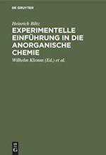 Experimentelle Einführung in die anorganische Chemie