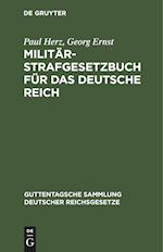 Militär-Strafgesetzbuch für das Deutsche Reich