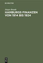 Hamburgs Finanzen von 1914 bis 1924