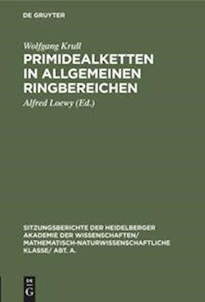 Primidealketten in allgemeinen Ringbereichen