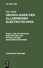 Die wichtigsten elektrischen und physikalischen Grunderscheinungen