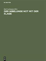 Der Nibelunge Not Mit Der Klage