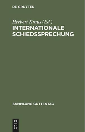 Internationale Schiedssprechung