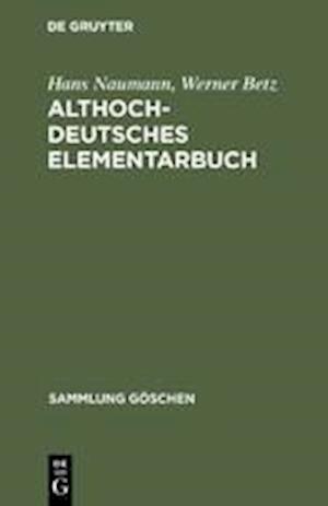 Althochdeutsches Elementarbuch