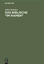 Das Biblische "im Namen"