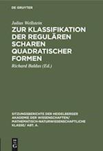 Zur Klassifikation der regulären Scharen quadratischer Formen