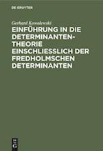 Einführung in die Determinantentheorie einschließlich der Fredholmschen Determinanten