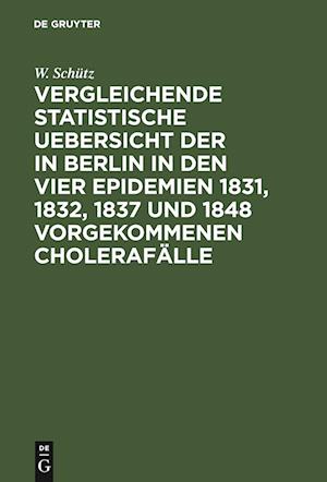 Vergleichende Statistische Uebersicht Der in Berlin in Den Vier Epidemien 1831, 1832, 1837 Und 1848 Vorgekommenen Cholerafälle