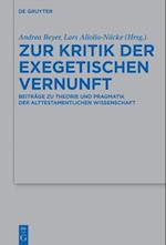 Zur Kritik der exegetischen Vernunft