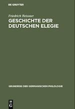 Geschichte der deutschen Elegie