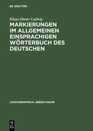 Markierungen im allgemeinen einsprachigen Wörterbuch des Deutschen