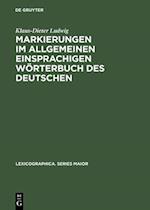 Markierungen im allgemeinen einsprachigen Wörterbuch des Deutschen