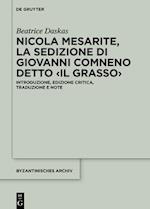 Nicola Mesarite, «La Sedizione Di Giovanni Comneno Detto »