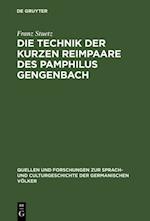 Die Technik der kurzen Reimpaare des Pamphilus Gengenbach