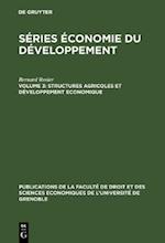 Structures agricoles et développement economique