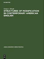 Structures of modification in contemporary American English