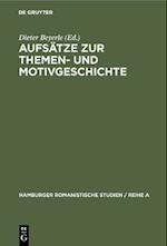 Aufsätze zur Themen- und Motivgeschichte