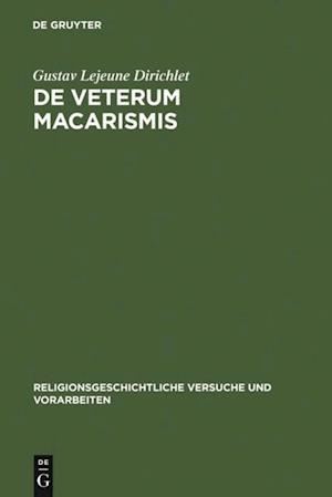 De veterum macarismis