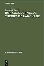 Horace Bushnell's theory of language