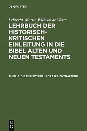 Die Einleitung in das N.T. enthaltend