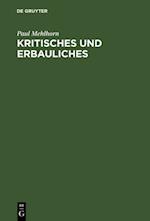 Kritisches und Erbauliches