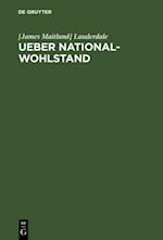 Ueber National-Wohlstand