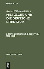 Texte zur Nietzsche-Rezeption 1873–1963