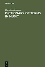 Dictionary of Terms in Music / Worterbuch Musik