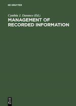 Management of Recorded Information