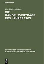 Die Handelsverträge des Jahres 1903